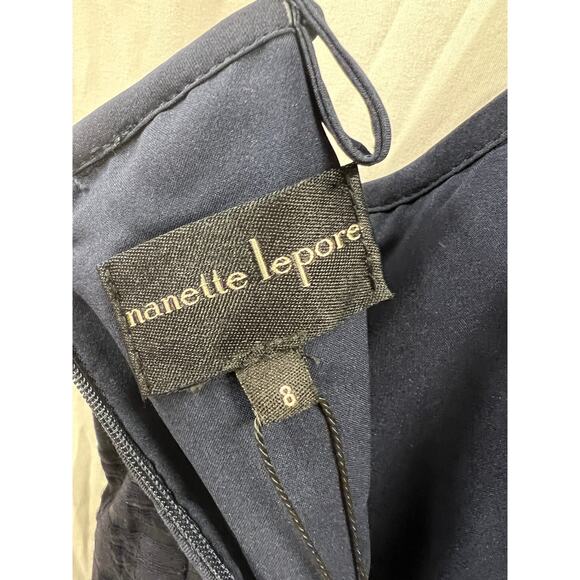 NWT Nannette Lepore Good Friends Navy Dress size 8 - Picture 4 of 4